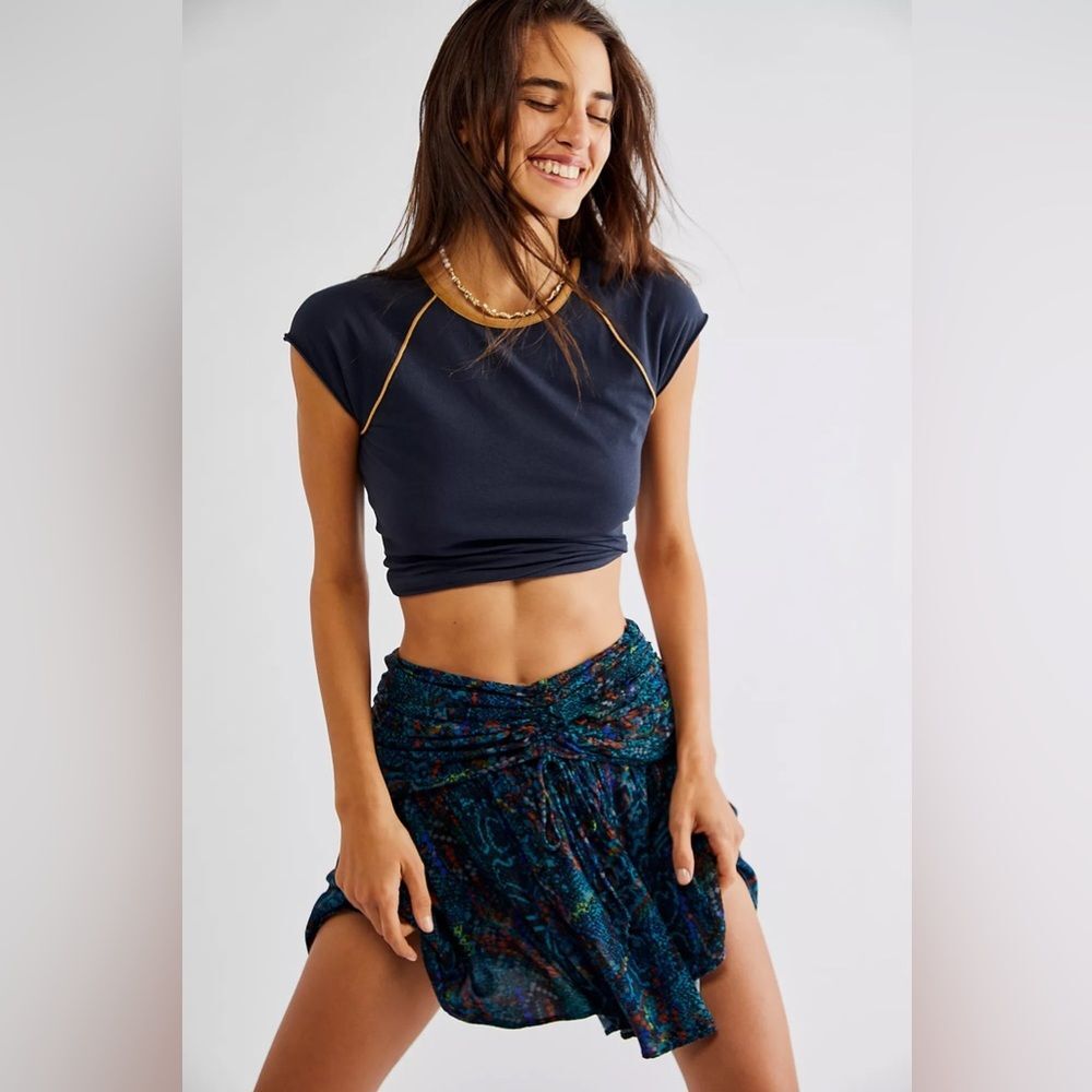 Free People Saturday Sun Mini Skirt Size 10